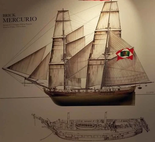 A photo of the Mercurio ship found near Caorle.